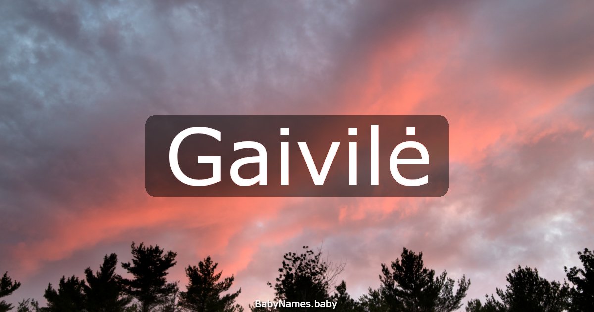 Gaivilė