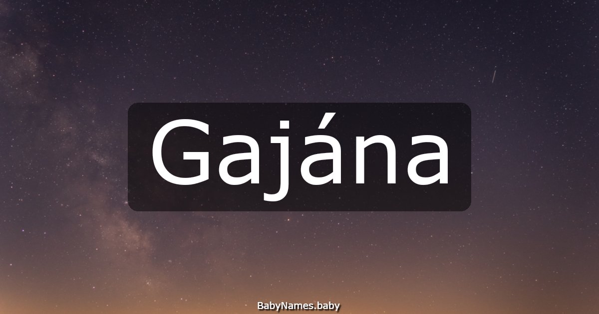 Gajána