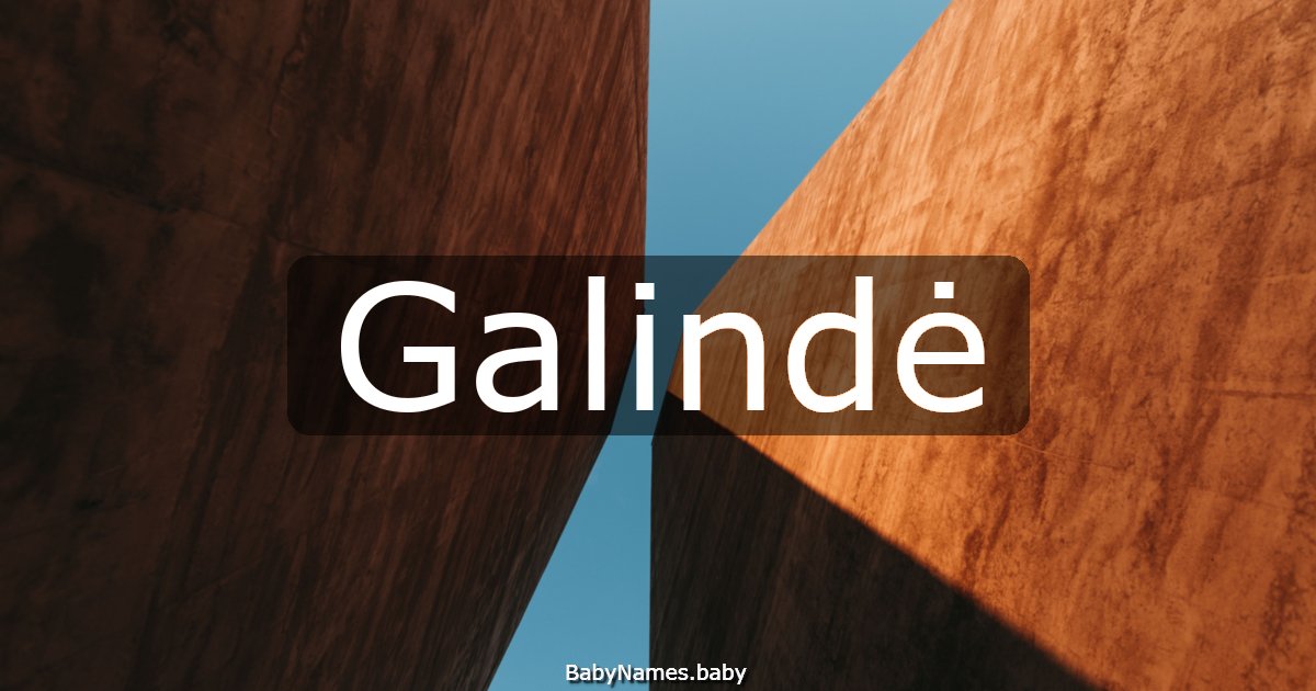 Galindė