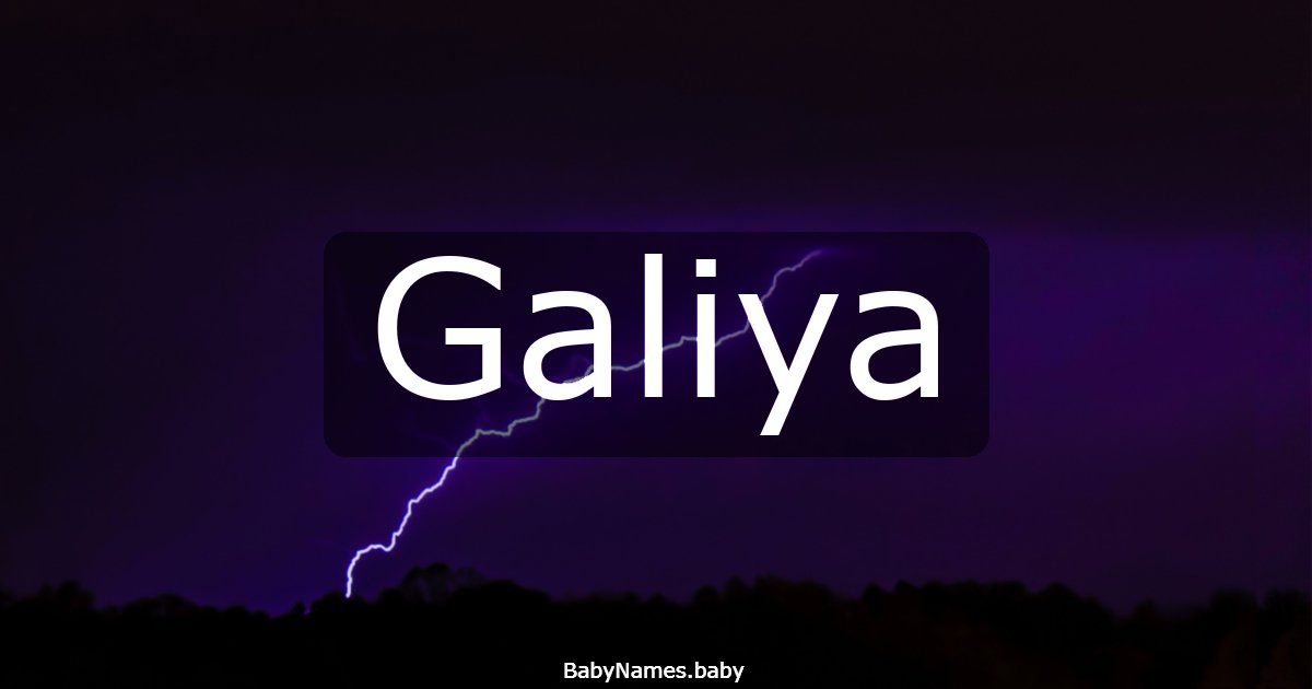 Galiya