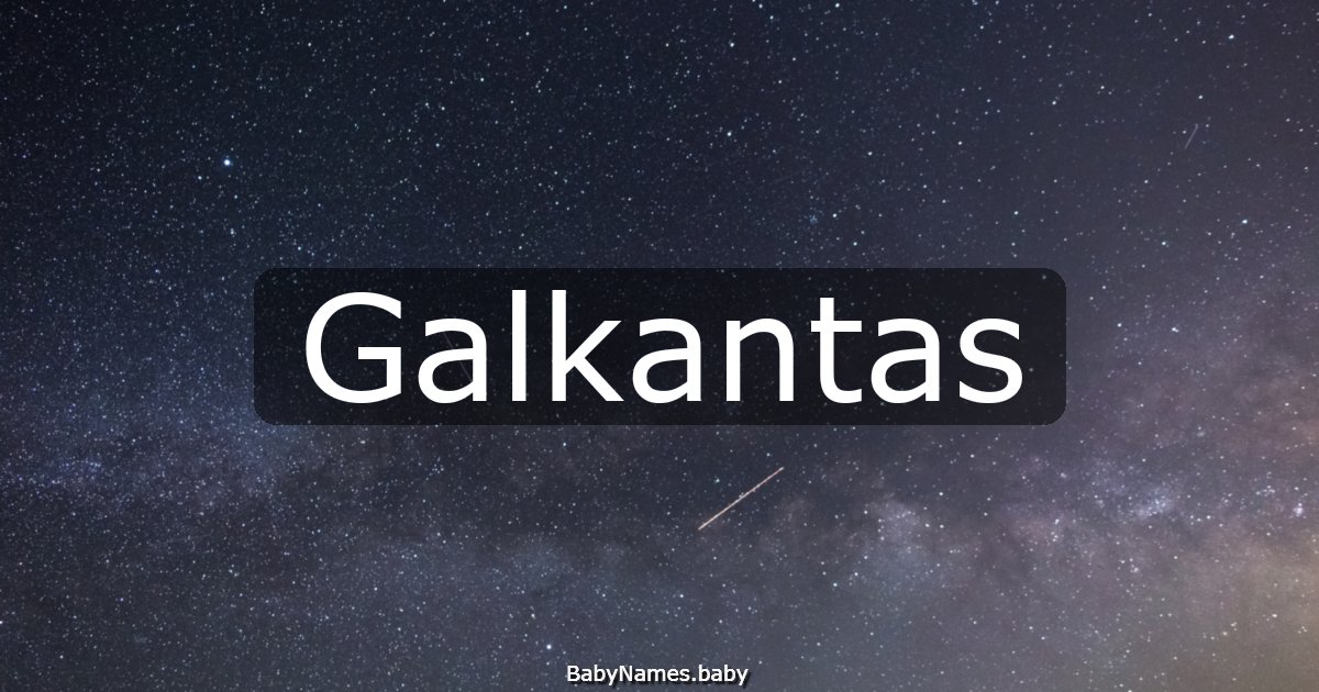 Galkantas