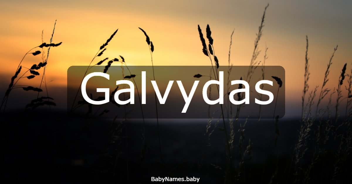 Galvydas