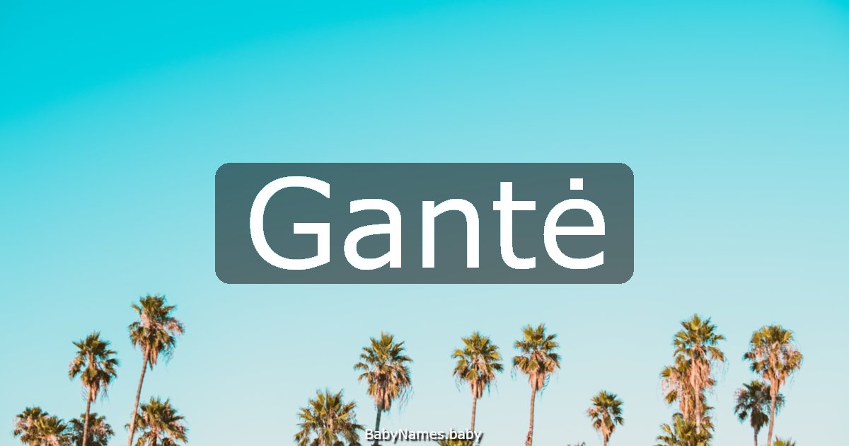 Gantė
