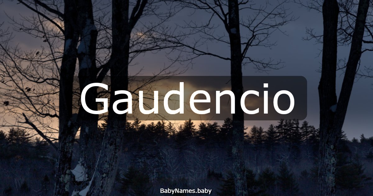 Gaudencio