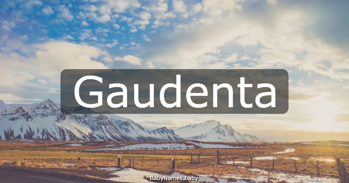 Gaudenta
