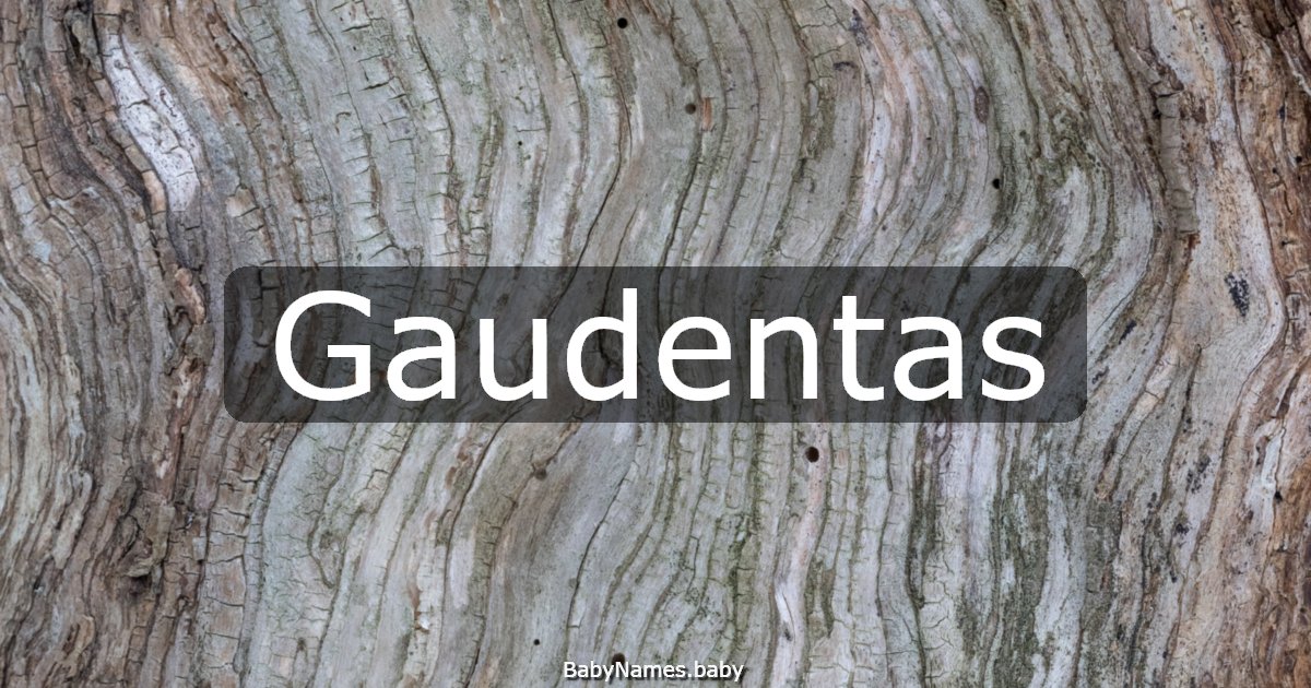 Gaudentas