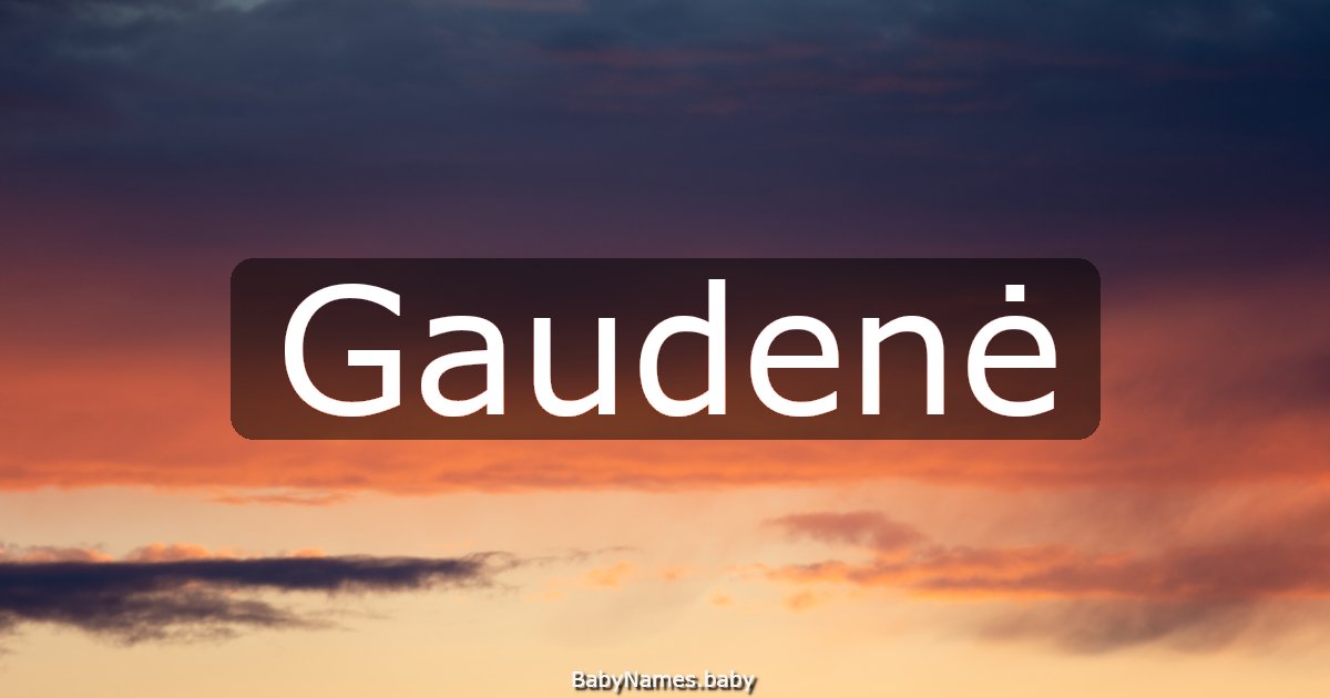 Gaudenė