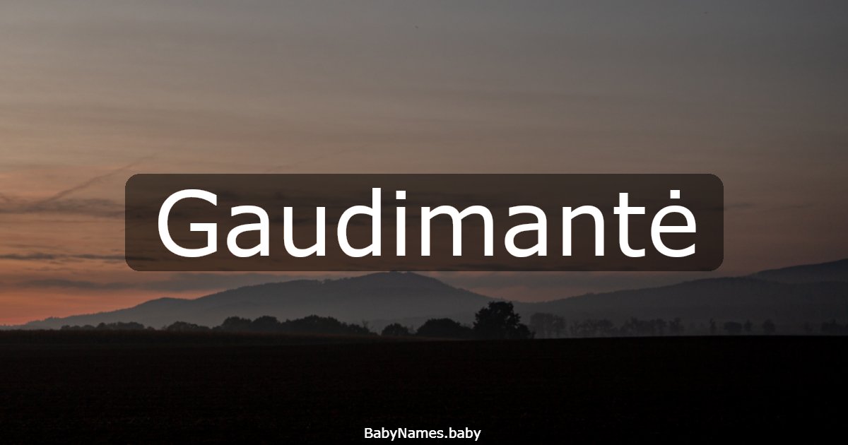 Gaudimantė