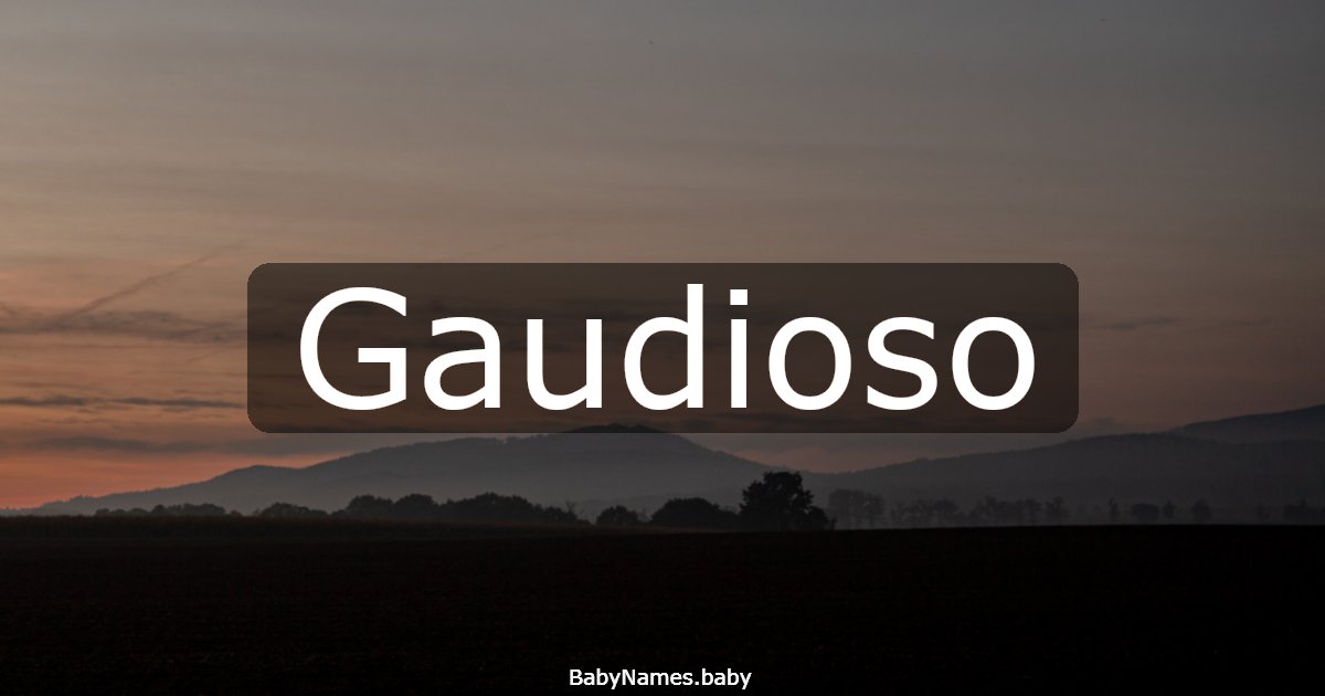 Gaudioso
