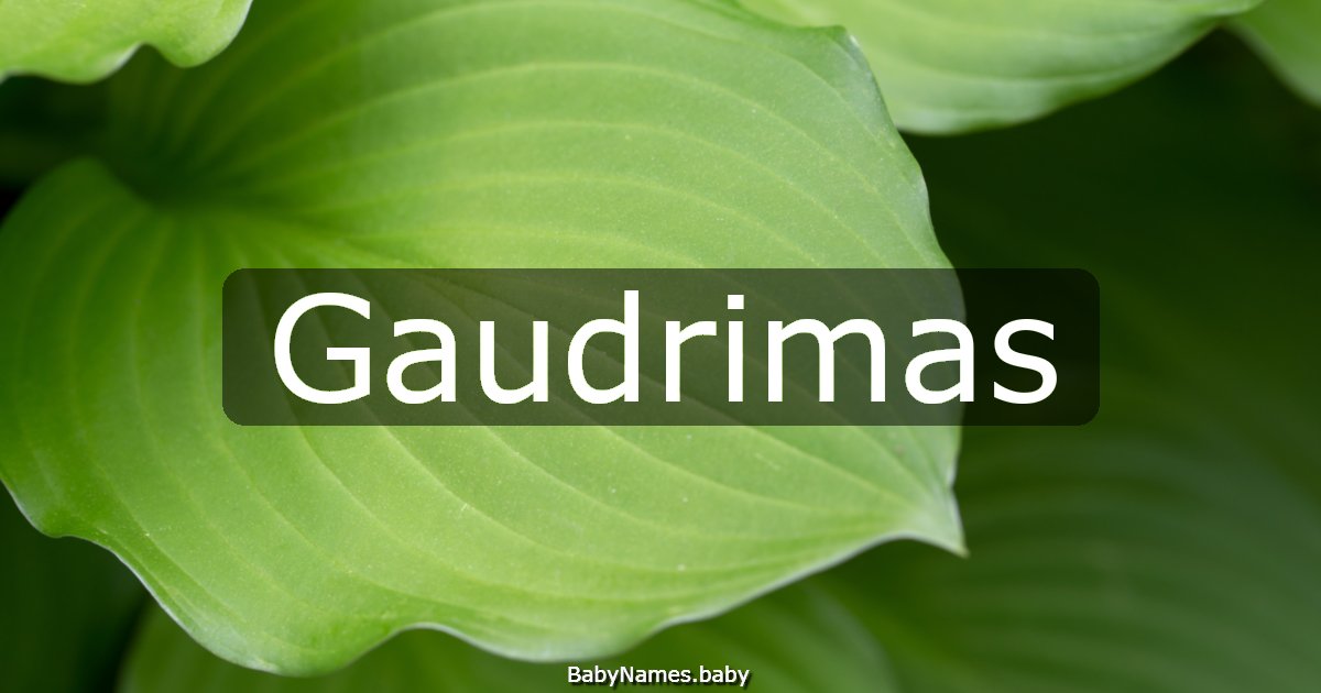 Gaudrimas