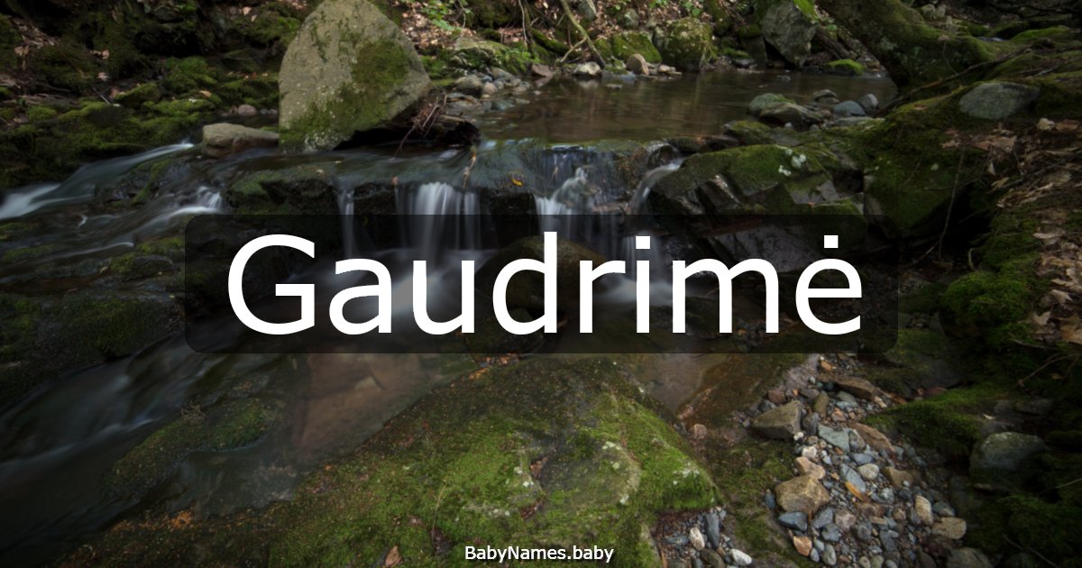 Gaudrimė