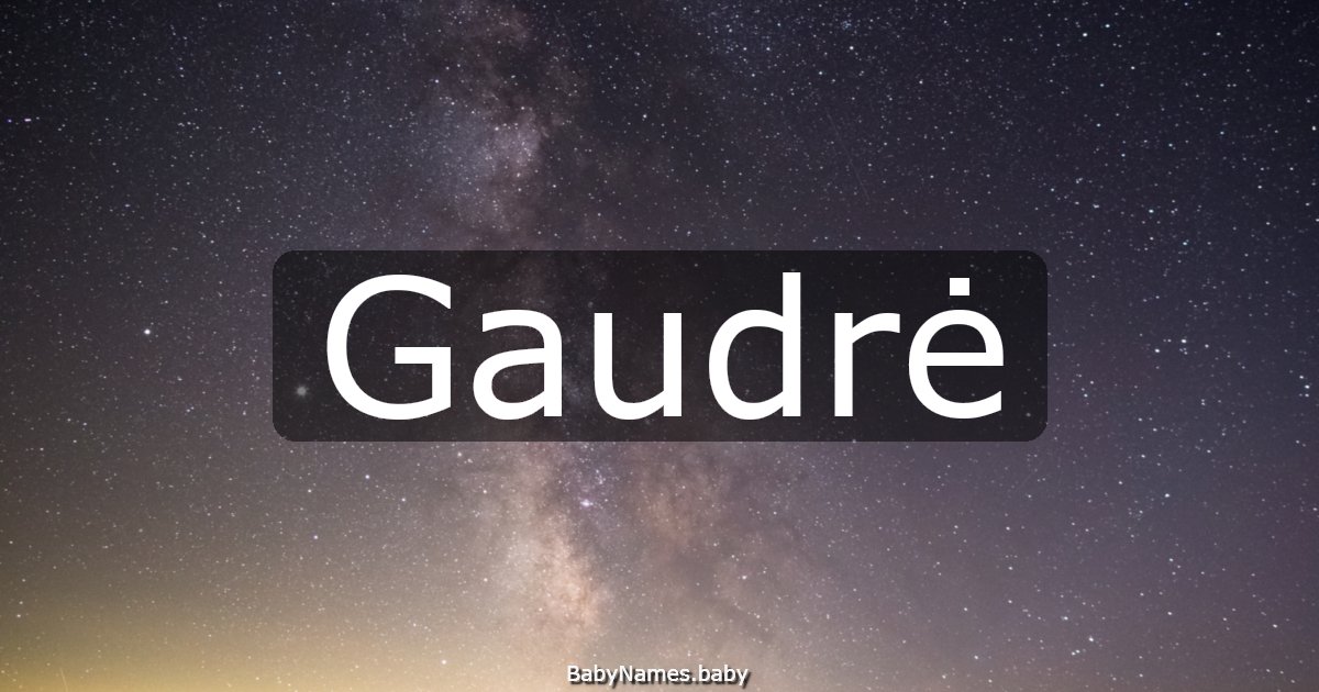 Gaudrė