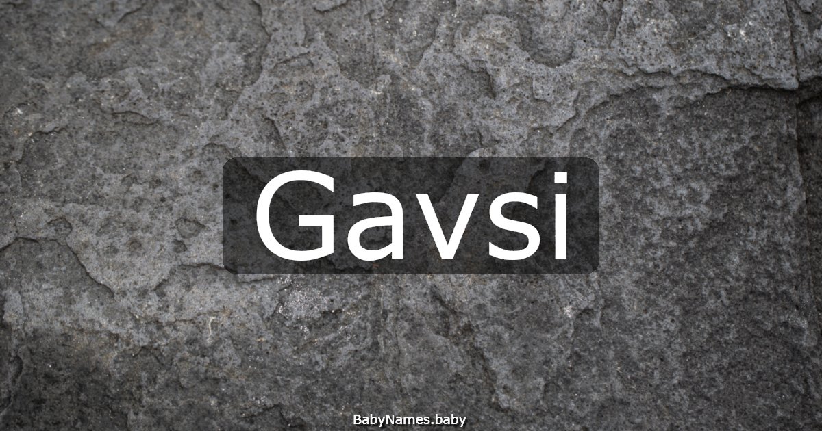 Gavsi