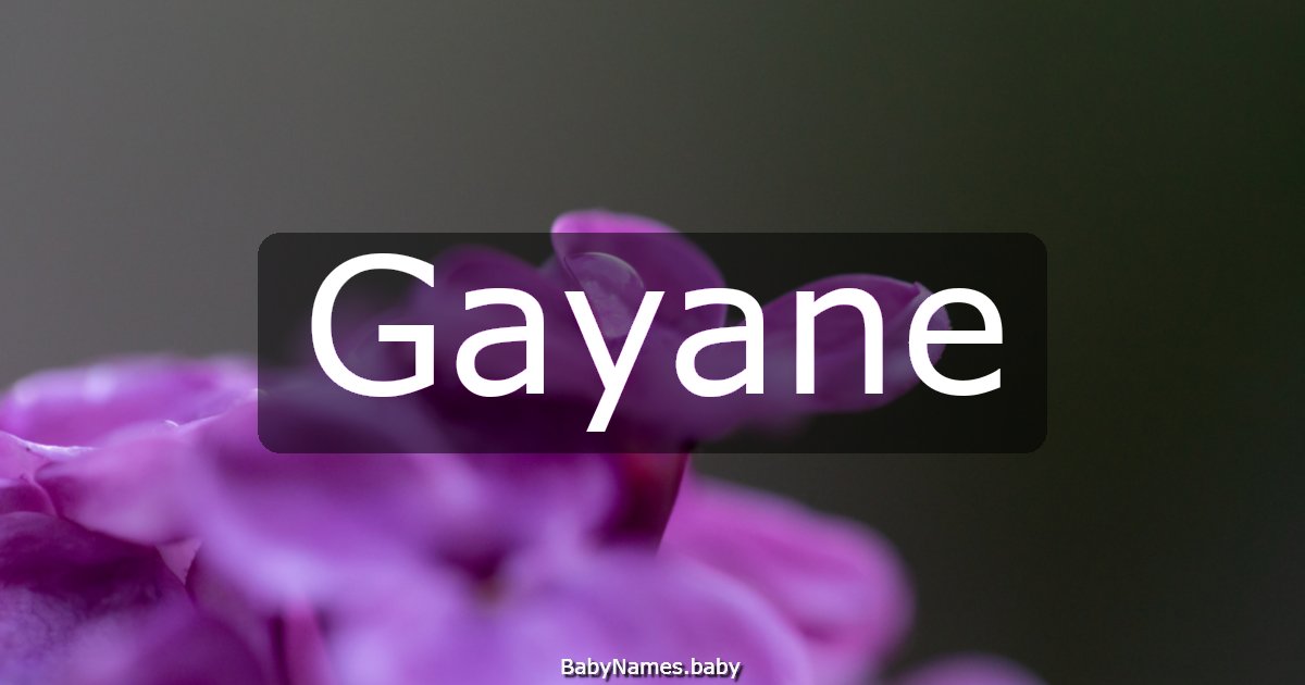 Gayane
