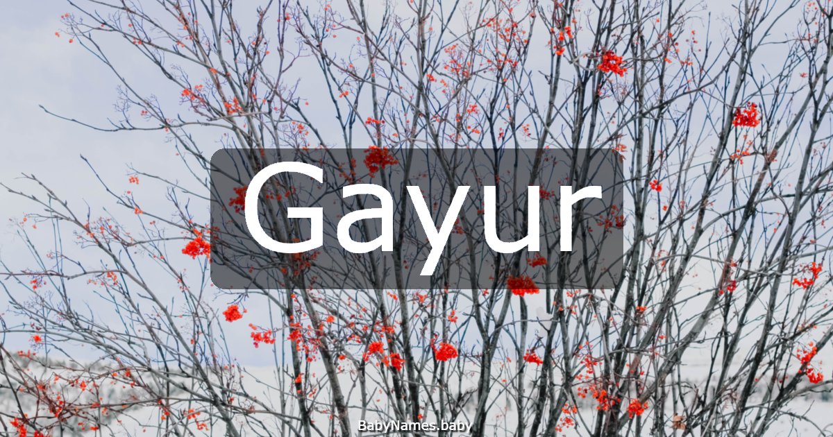 Gayur