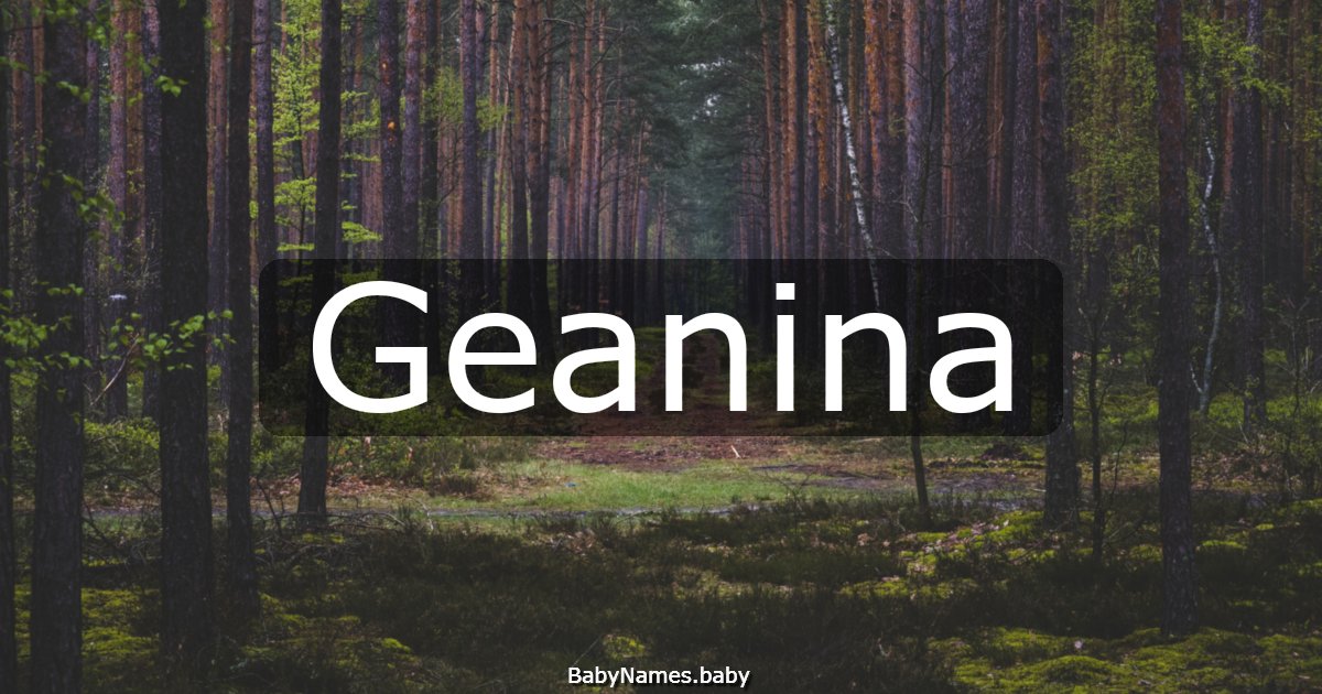 Geanina