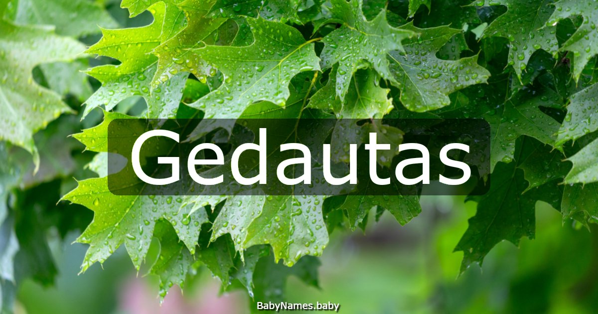 Gedautas