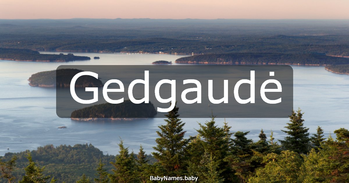 Gedgaudė