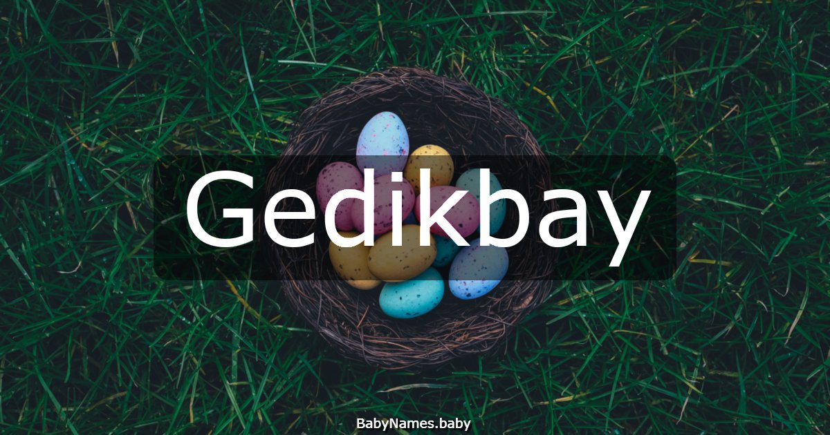 Gedikbay