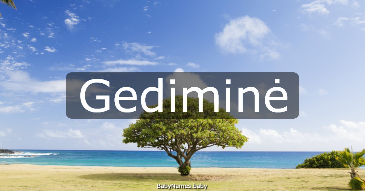 Gediminė