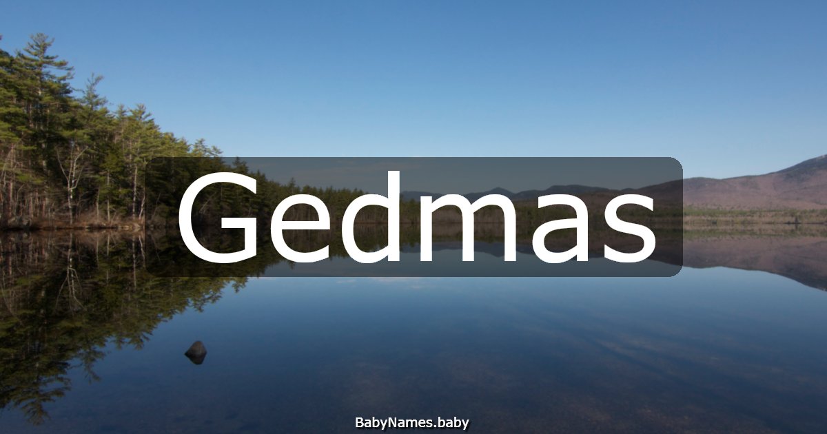 Gedmas