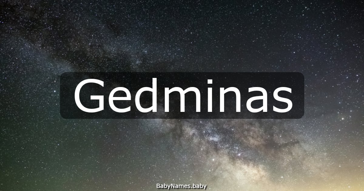 Gedminas