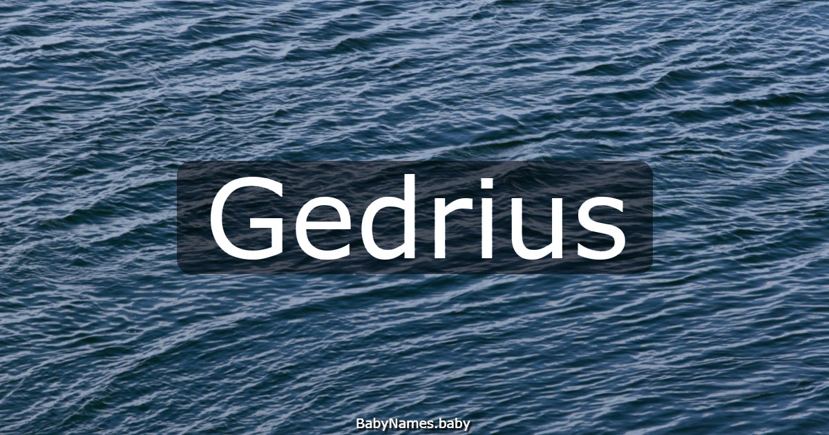 Gedrius