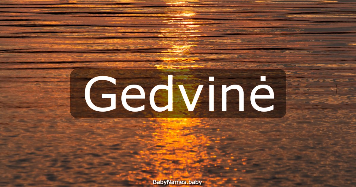 Gedvinė