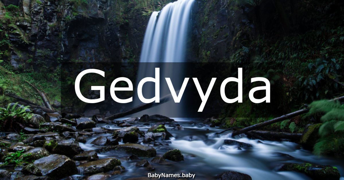Gedvyda