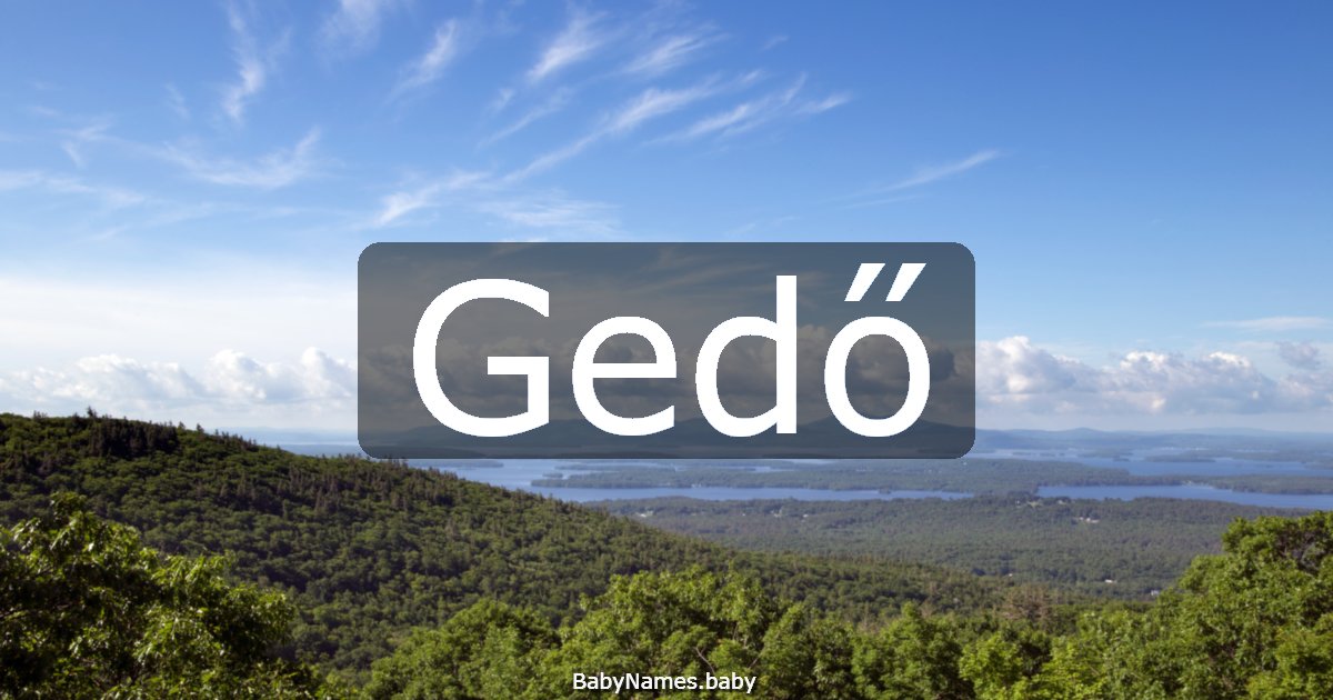 Gedő