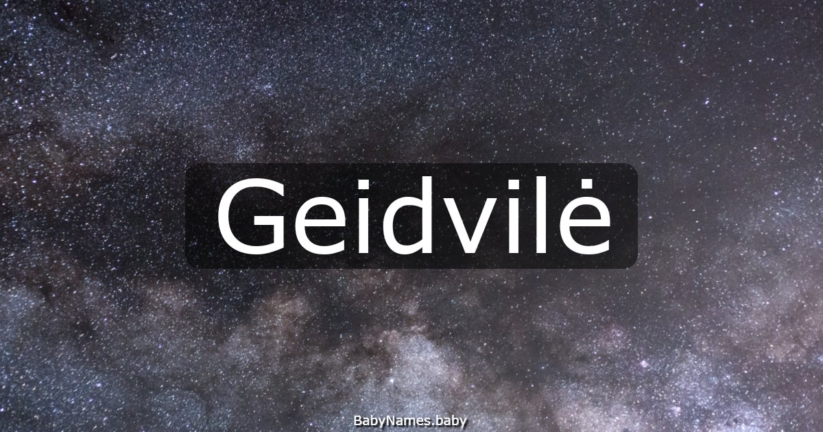 Geidvilė