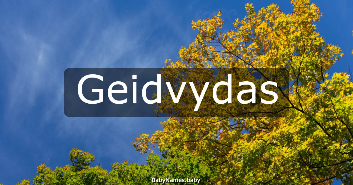 Geidvydas