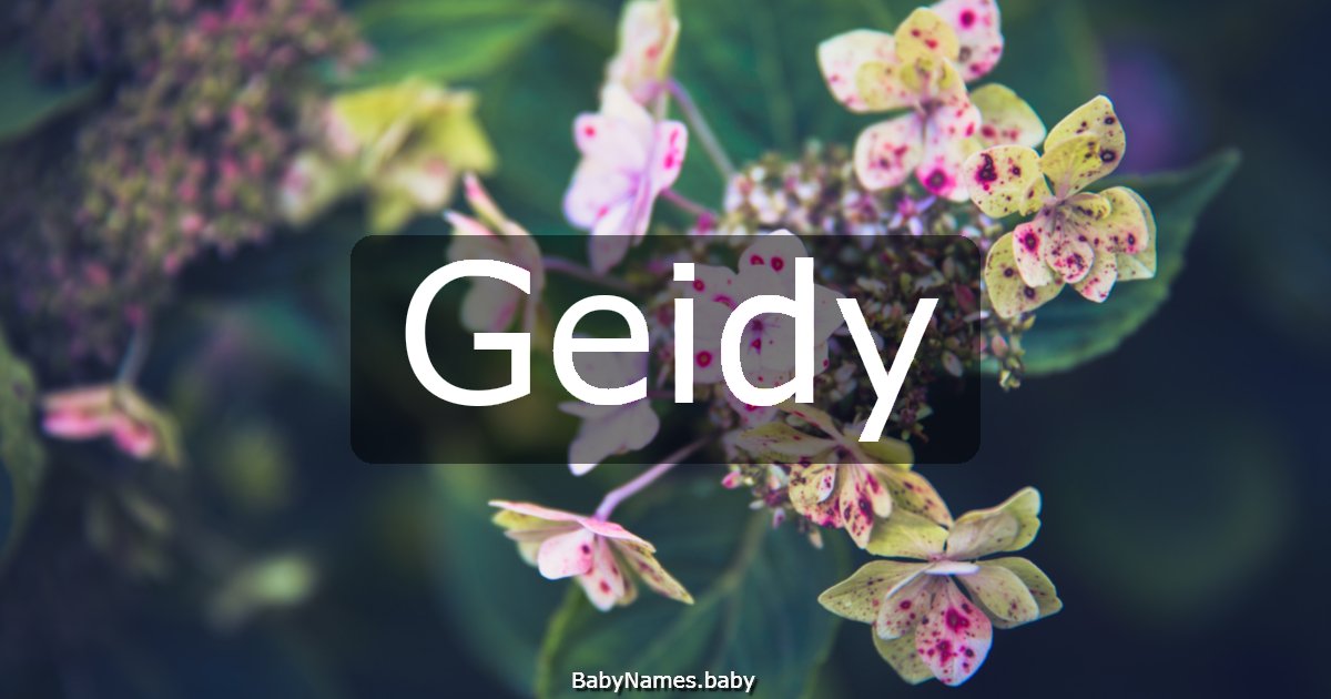 Geidy