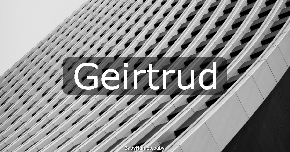 Geirtrud