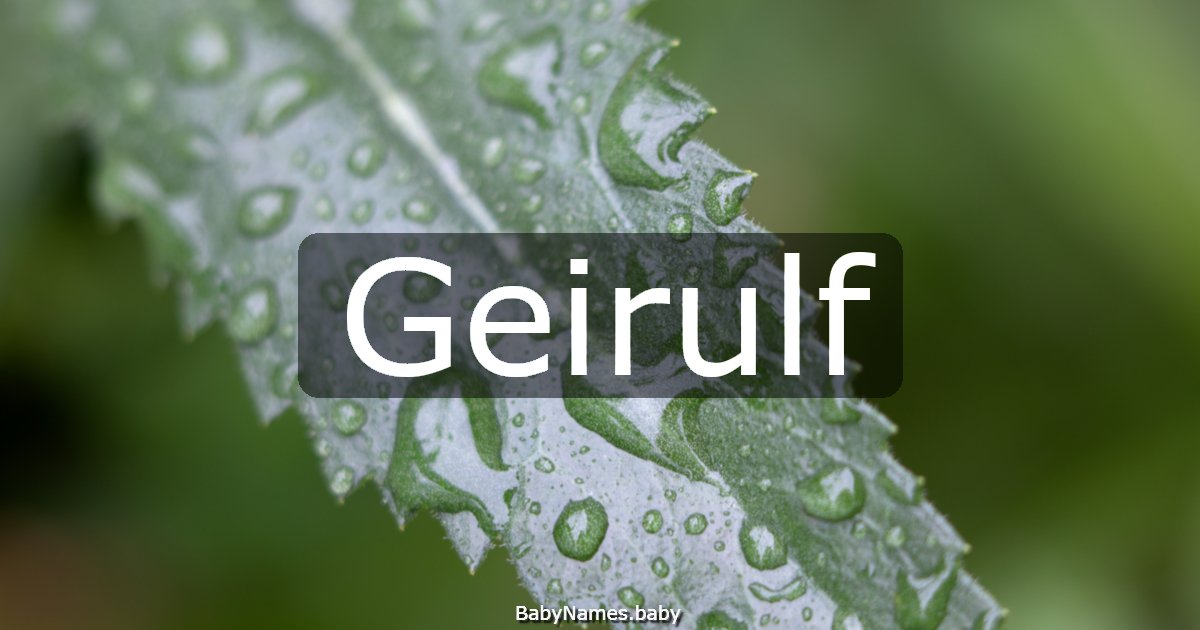 Geirulf