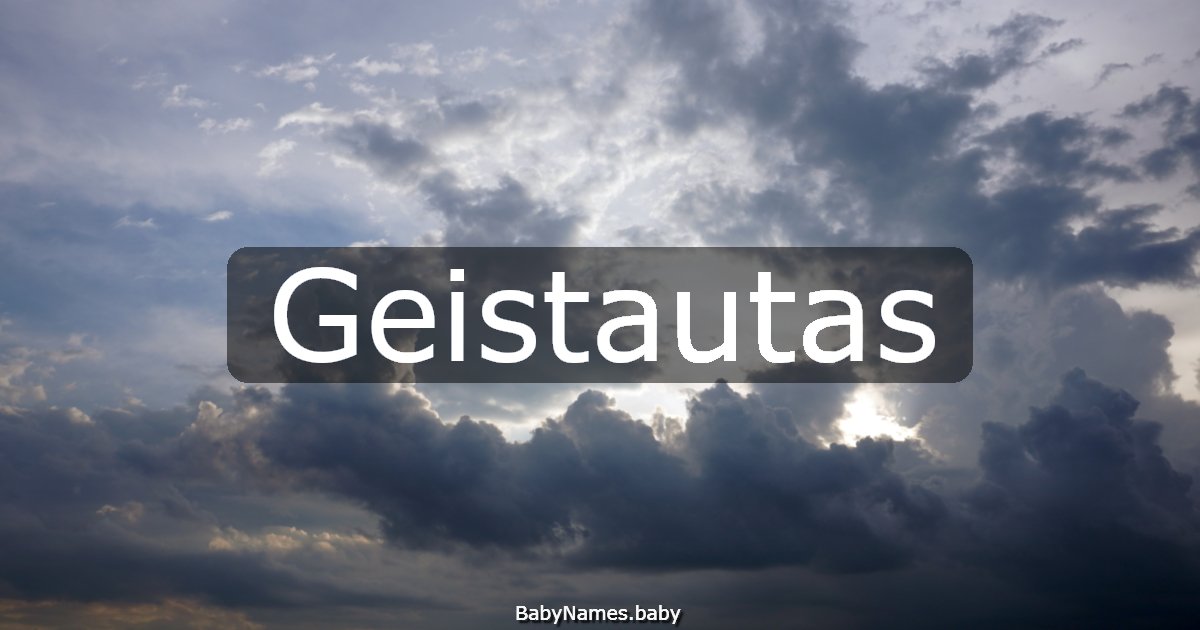 Geistautas
