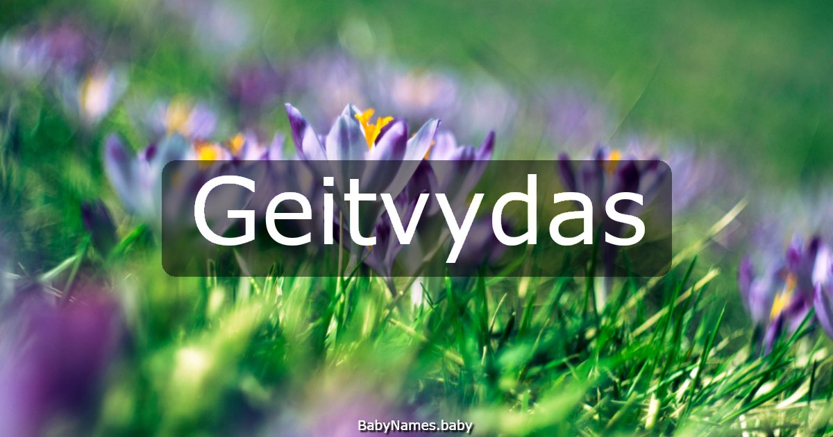 Geitvydas