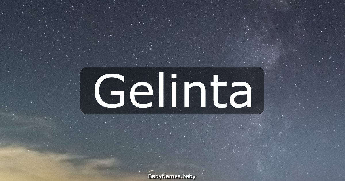 Gelinta