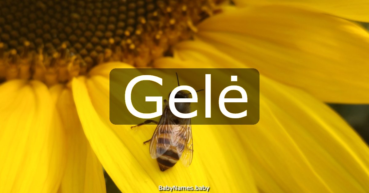 Gelė