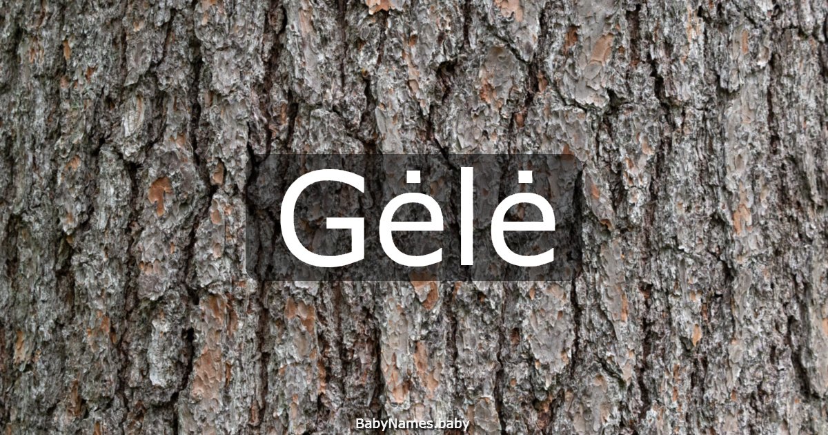 Gėlė
