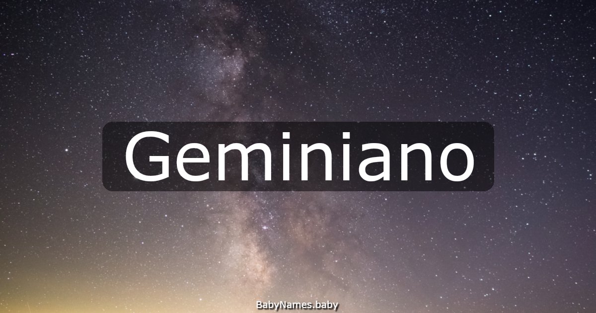 Geminiano