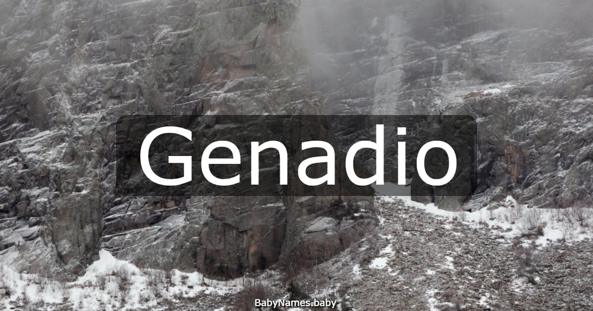 Genadio