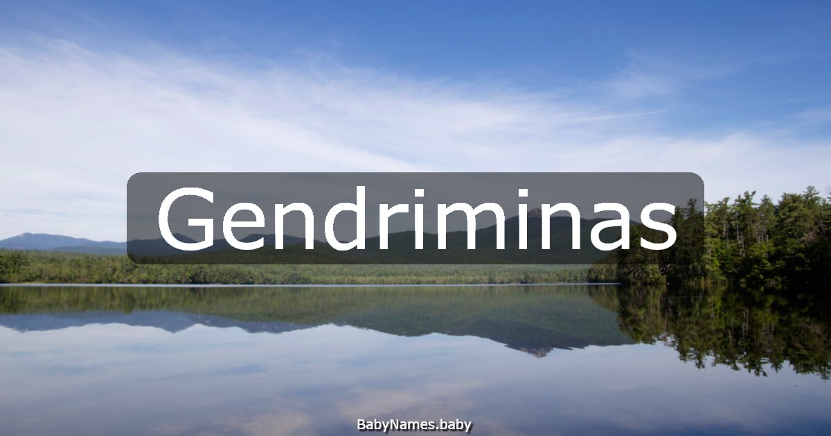 Gendriminas