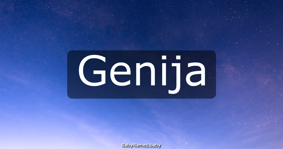 Genija