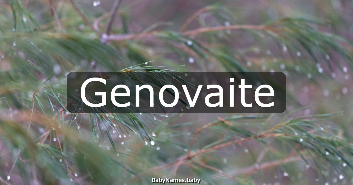 Genovaite