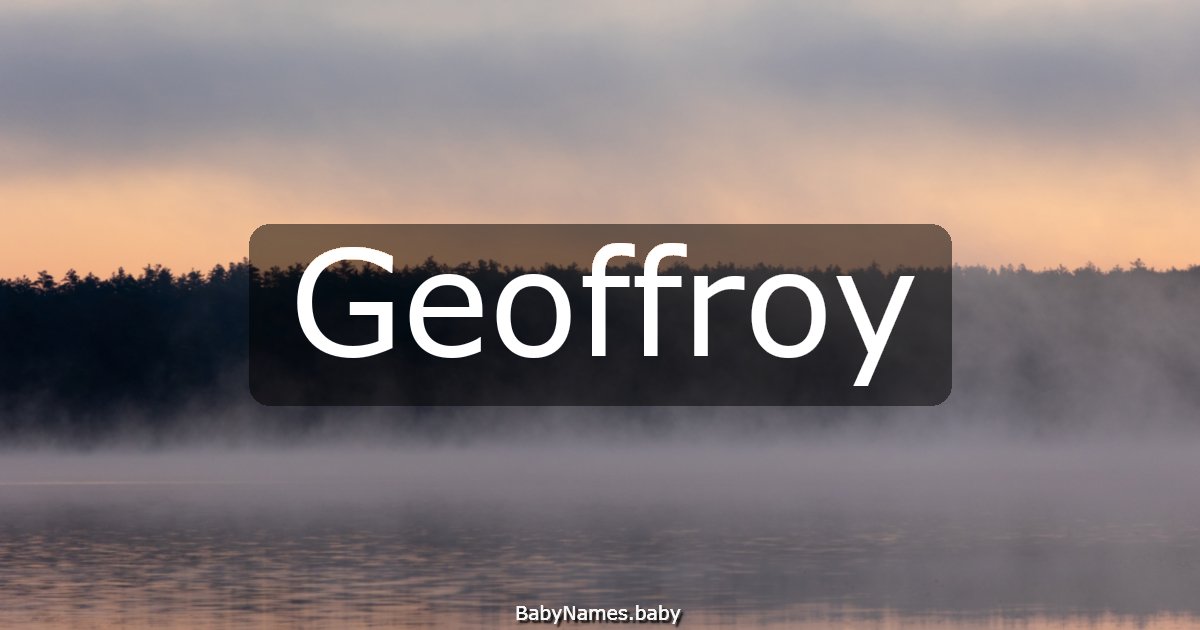 Geoffroy