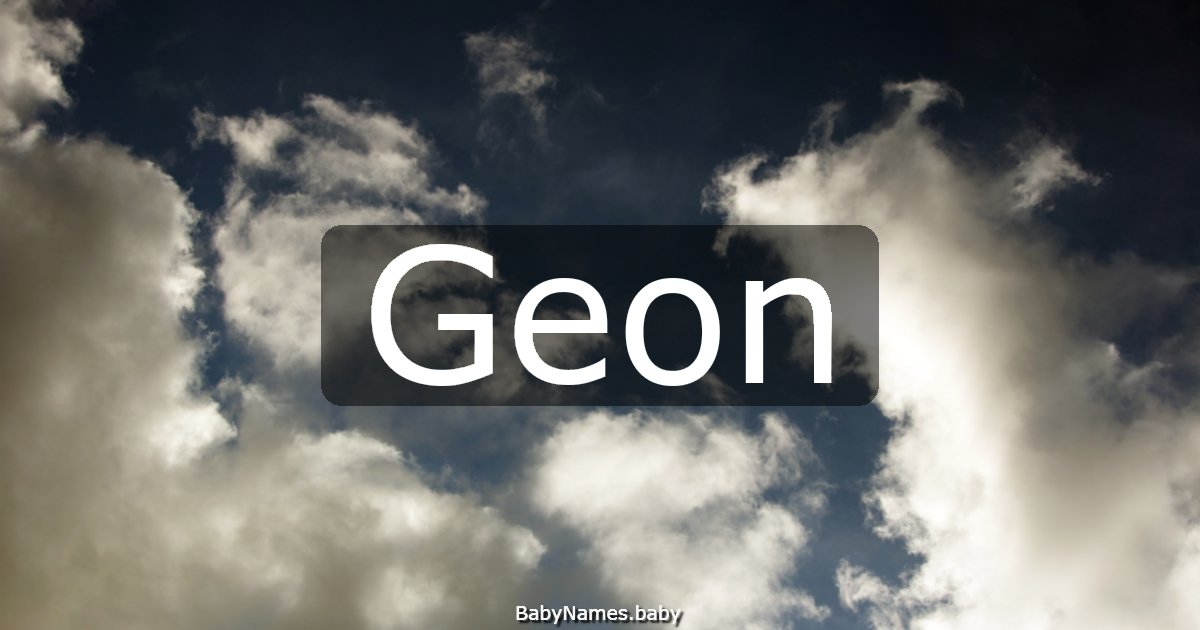 Geon