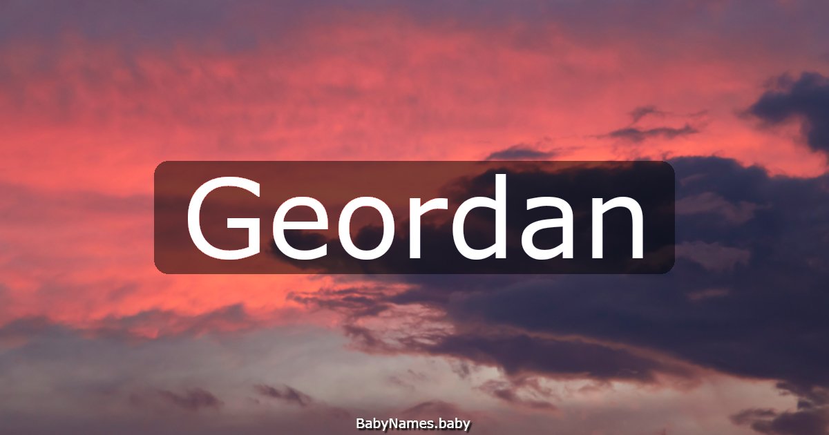 Geordan