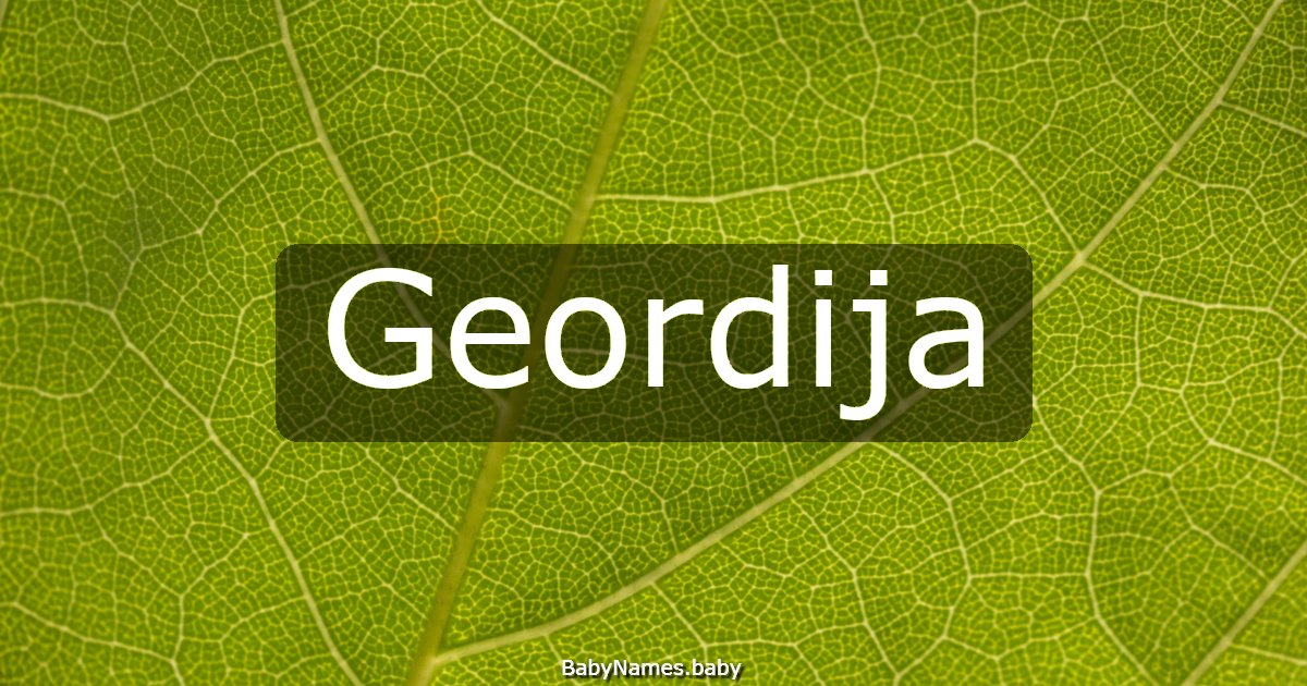 Geordija