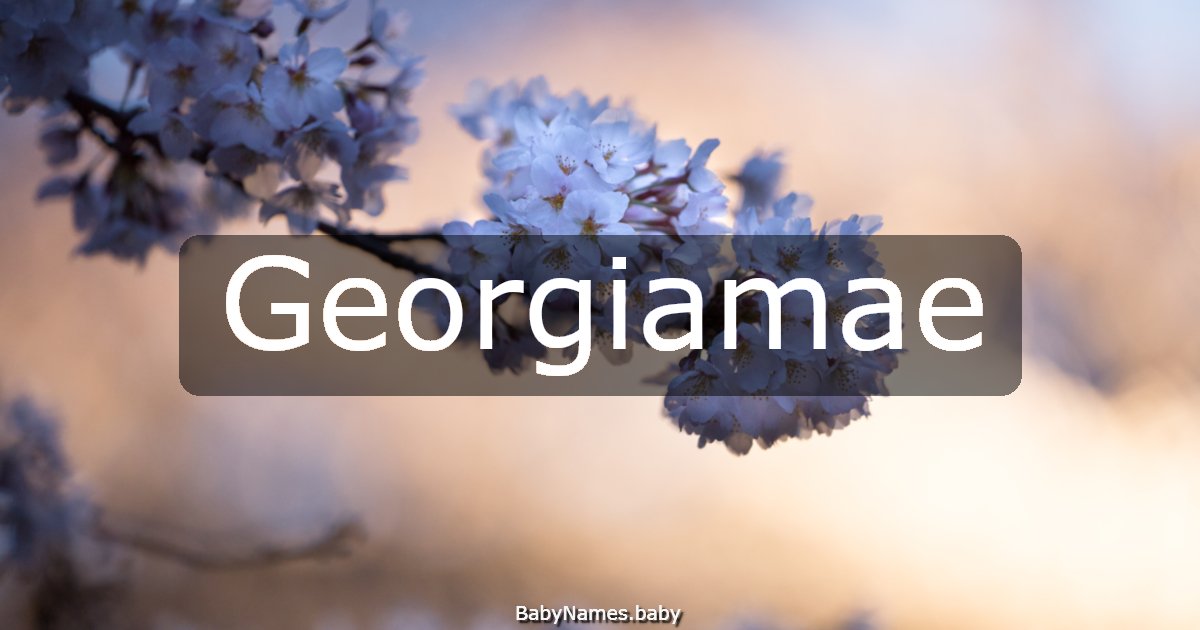 Georgiamae